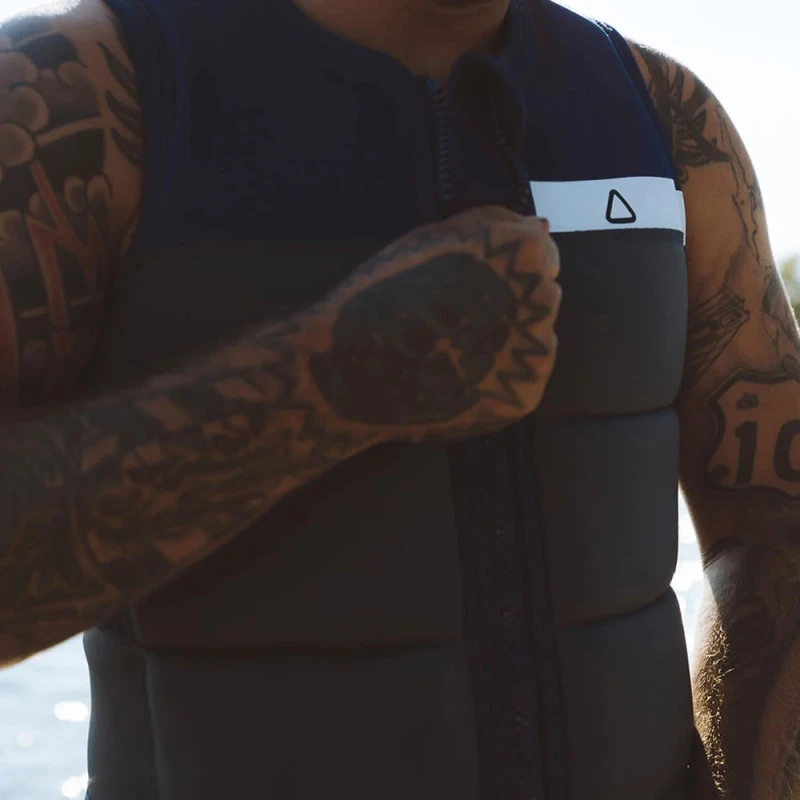 Gilet D'impact Follow Néoprène Signal Plus Mens Navy/Charcoal 3 Gilet D'impact Follow Néoprène Signal Plus Mens Navy/Charcoal – Image 3