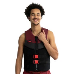 Gilet Jobe Homme Néoprène Rouge