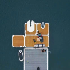 Plateforme 2.05 Premium Teck Yachtbeach -Magasin D'Équipement Pour L'Eau plateforme 205 premium teck yachtbeach 3